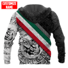 FUNSTUFFPRINT  Personalized Mexico Aztec Line Quetzalcoatl Pattern Unisex  3D Baseball Jacket Hoodie and Zip Hoodie