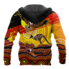 FUNSTUFFPRINT Aboriginal Naidoc Week Indigenous Flag Distressed Sun Eagle Kangaroo Koala Unisex  3D Baseball Jacket Hoodie and Zip Hoodie
