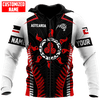 FUNSTUFFPRINT Personalized New Zealand Aotearoa Maori Sun Tattoo Fern Unisex  3D Baseball Jacket Hoodie and Zip Hoodie