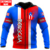 FUNSTUFFPRINT Personalized Puerto Rico Boricua Coat Of Arms Unisex  3D Baseball Jacket Hoodie and Zip Hoodie