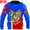 FUNSTUFFPRINT Personalized Puerto Rico Boricua Coat Of Arms Unisex  3D Baseball Jacket Hoodie and Zip Hoodie