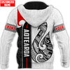 FUNSTUFFPRINT Personalized New Zealand Aotearoa Maori Fish Hook  3D Baseball Jacket Hoodie and Zip Hoodie