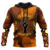 FUNSTUFFPRINT Aboriginal Naidoc Week Hand Land Get Up Stand Up Show Up  3D Baseball Jacket Hoodie and Zip Hoodie