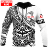 FUNSTUFFPRINT  Personalized New Zealand Maori Aotearoa Sun Tattoo Kiwi 3D Baseball Jacket Hoodie and Zip Hoodie