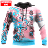 FUNSTUFFPRINT  Personalized LGBT Lion PRIDE Transgender Color 3D Unisex  3D Hoodie and Zip Hoodie