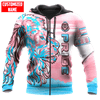 FUNSTUFFPRINT  Personalized LGBT Lion PRIDE Transgender Color 3D Unisex  3D Hoodie and Zip Hoodie