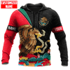 FUNSTUFFPRINT Customized Name Mexican   3D Hoodie and Zip Hoodie
