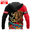 FUNSTUFFPRINT Customized Name Mexican   3D Hoodie and Zip Hoodie