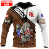 FUNSTUFFPRINT  Personalized Puerto Rico Boricua Tattoo  3D Hoodie and Zip Hoodie