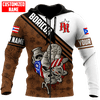 FUNSTUFFPRINT  Personalized Puerto Rico Boricua Tattoo  3D Hoodie and Zip Hoodie