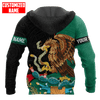 FUNSTUFFPRINT Customized Name Mexico All D Over Printed Unisex  3D Hoodie and Zip Hoodie