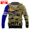 FUNSTUFFPRINT  Personalized Australian Army Flag Camo 3D Hoodie and Zip Hoodie