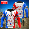 FUNSTUFFPRINT Personalized Peruto Rico Frog Coqui  3D Hoodie and Zip Hoodie