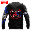 FUNSTUFFPRINT Personalized Puerto Rico Coqui Sun Taino Tattoo  3D Hoodie and Zip Hoodie
