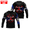 FUNSTUFFPRINT Personalized Puerto Rico Coqui Sun Taino Tattoo  3D Hoodie and Zip Hoodie