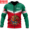 FUNSTUFFPRINT- Personalized Name Mexican  3D Hoodie and Zip Hoodie