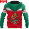FUNSTUFFPRINT- Personalized Name Mexican  3D Hoodie and Zip Hoodie