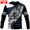 FUNSTUFFPRINT Personalized Trucker   3D Hoodie and Zip Hoodie