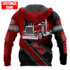 FUNSTUFFPRINT- Personalized Trucker  3D Hoodie and Zip Hoodie
