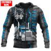 FUNSTUFFPRINT Trucker Hoodie  3D Hoodie and Zip Hoodie