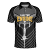 Cycling Polo Shirt, I Am The Engine Cycling Polo Shirt, Skeleton Cyclist Polo Shirt, Best Cycling Shirt For Men