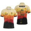 Custom Sunset Pattern Mens Golf Polo Shirts, Custom Golf Shirt Disc Golf Shirts For Mens, Golf Gifts