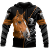 FUNSTUFFPRINT Beautiful Horse  3D Hoodie and Zip Hoodie