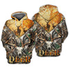 FUNSTUFFPRINT Deer Hunting  3D Hoodie and Zip Hoodie