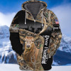 FUNSTUFFPRINT Deer Hunting America Flag 3D Hoodie and Zip Hoodie