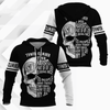 FUNSTUFFPRINT Tower Climber Shirt Funny Tower Technician And Skull Black And White 3D Hoodie and Zip Hoodie