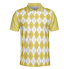 Yes I Do Have A Retirement Plan I Plan On Bowling Polo Shirt, Yellow Argyle Pattern Shirt, Gift For Bowlers - Perfect Gift For Men