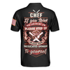 Chef Proud Skull Unisex Short Sleeve Polo Shirt, If You Think You Can Do My Job Chef Polo Shirt, Best Chef Shirt For Men
