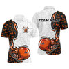 Custom Halloween pattern Mens bowling Polo, Quarter zip shirts custom Team bowling jerseys bowling outfits