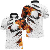 Custom White Golf Camo Men golf polo shirts custom flame golf ball fire golf outfit for men, golfer gifts