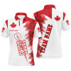 Personalized Darts Canada Flag Vintage Polo Shirts For Men Custom Patriotic Canadian Darts Shirts