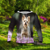 FUNSTUFFPRINT  Yorkshire Terrier Thcn Ntlw Custom Image Unisex 3D Hoodie and Zip Hoodie
