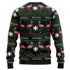 FUNSTUFFPRINT Flamingo Flalala Ugly Christmas Sweater for men and women Ugly Sweater