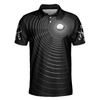 Golf Men Polo Shirt, Best Golf Shirt For Men, Gold Ball And Golfer All Over Print Polo Shirt For Men