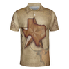Texas The Lone Star State Polo Shirt, Texas State Map Longhorn Polo Shirt, Texas Proud Shirt - Perfect Gift For Men