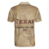 Texas The Lone Star State Polo Shirt, Texas State Map Longhorn Polo Shirt, Texas Proud Shirt - Perfect Gift For Men