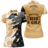 Custom Who Needs Therapy Argyle Pattern Skull Golf Polo Shirt Drinking Beer Golf Shirts For Women