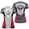 Custom American Eagle Golf Polo Shirt Customized Us Flag Golf Shirts For Women, Patriotic Golf Gifts