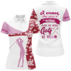 Custom A Women Cannot Survive On Wine Pink Red Tropical Golf Polo Shirt Drinking Golf Tops For Women