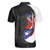 Coqui Puerto Rico Flag Polo Shirt, USA Shirt With Puerto Rico Flag, Puerto Rico State USA Shirt For Men And Women