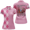 Custom Womens Golf Polo Shirt Custom Some Grandmas Knit Real Grandmas Play Golf, Mother's Day Gift | Pink
