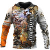 FUNSTUFFPRINT Huntaholic 3D Printing Pullover 3D Hoodie and Zip Hoodie