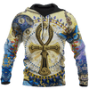 FUNSTUFFPRINT All Over Ankh Egypt 3D Hoodie and Zip Hoodie