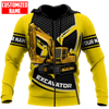 FUNSTUFFPRINT Personalized Excavator Hoodie NHBM   3D Hoodie and Zip Hoodie