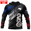 FUNSTUFFPRINT Personalized New Zealand Maori Manaia Pounamu  3D Hoodie and Zip Hoodie