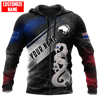 FUNSTUFFPRINT Personalized New Zealand Maori Manaia Pounamu  3D Hoodie and Zip Hoodie